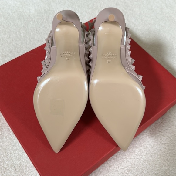 Brand new Valentino rockstud ankle strap - 100mm in poudre - Picture 4 of 4